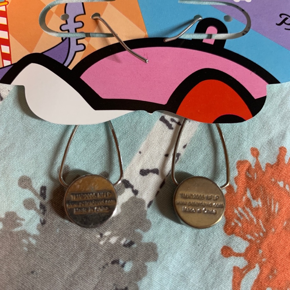 Pittsburg Steelers logo earrings, NFL licensed ‘05 - Picture 4 of 4